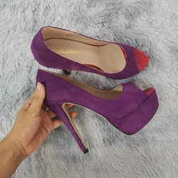 Women Platform Sandals Stilettos Sexy Stripper Pole Dance High Heels Pumps Peep Toe Ladies Nighclub Party Black Wedding Shoes