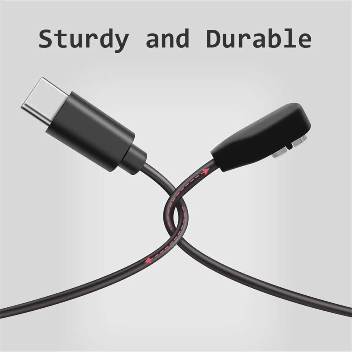 AT77 3.3Ft Charging Cable Cord for AfterShokz Aeropex AS800 / Shokz OpenRun Pro/OpenRun/OpenRun Mini Headphones Charger