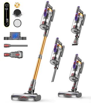 CHEBIO 580W 48000PA Suction Power Cordless Vacuum Cleaner Handheld smart Home appliance Removable Battery Dust Cup
