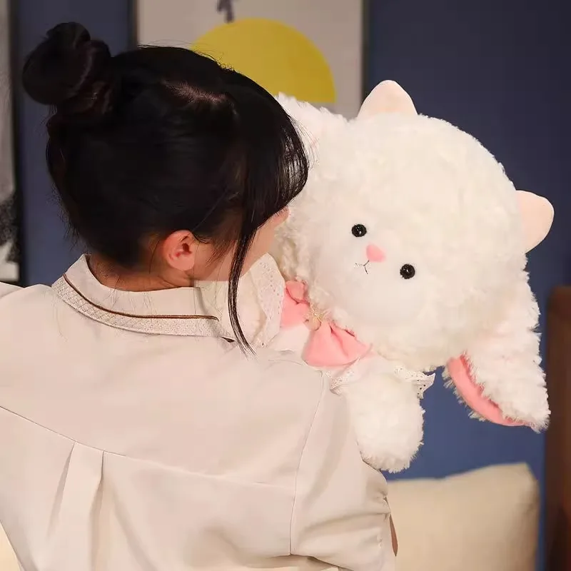 25cm 귀여운 만화 공주 양 봉제 인형 카와이 봉제 동물 인형 장난감 소녀 방 잠자는 베개 어린이 생일 선물