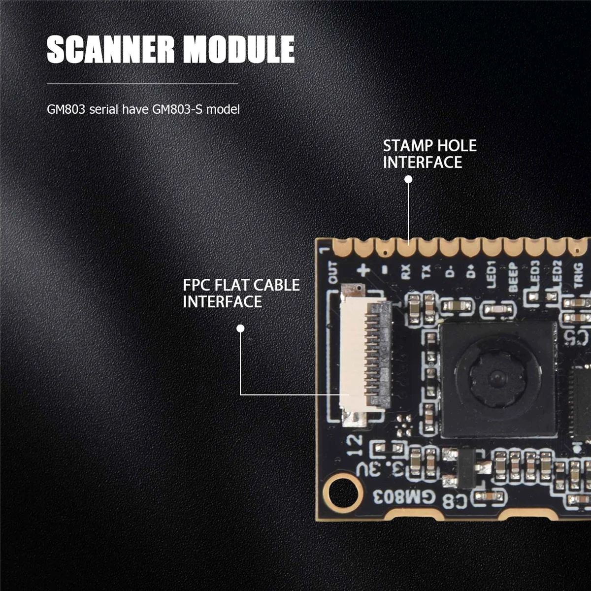 GM803-S 5-35cm Lens DC3.3V USB/TTL232 Interface Barcode Scanner Module 1D/2D QR Bar Code Reader PDF417 for Arduino