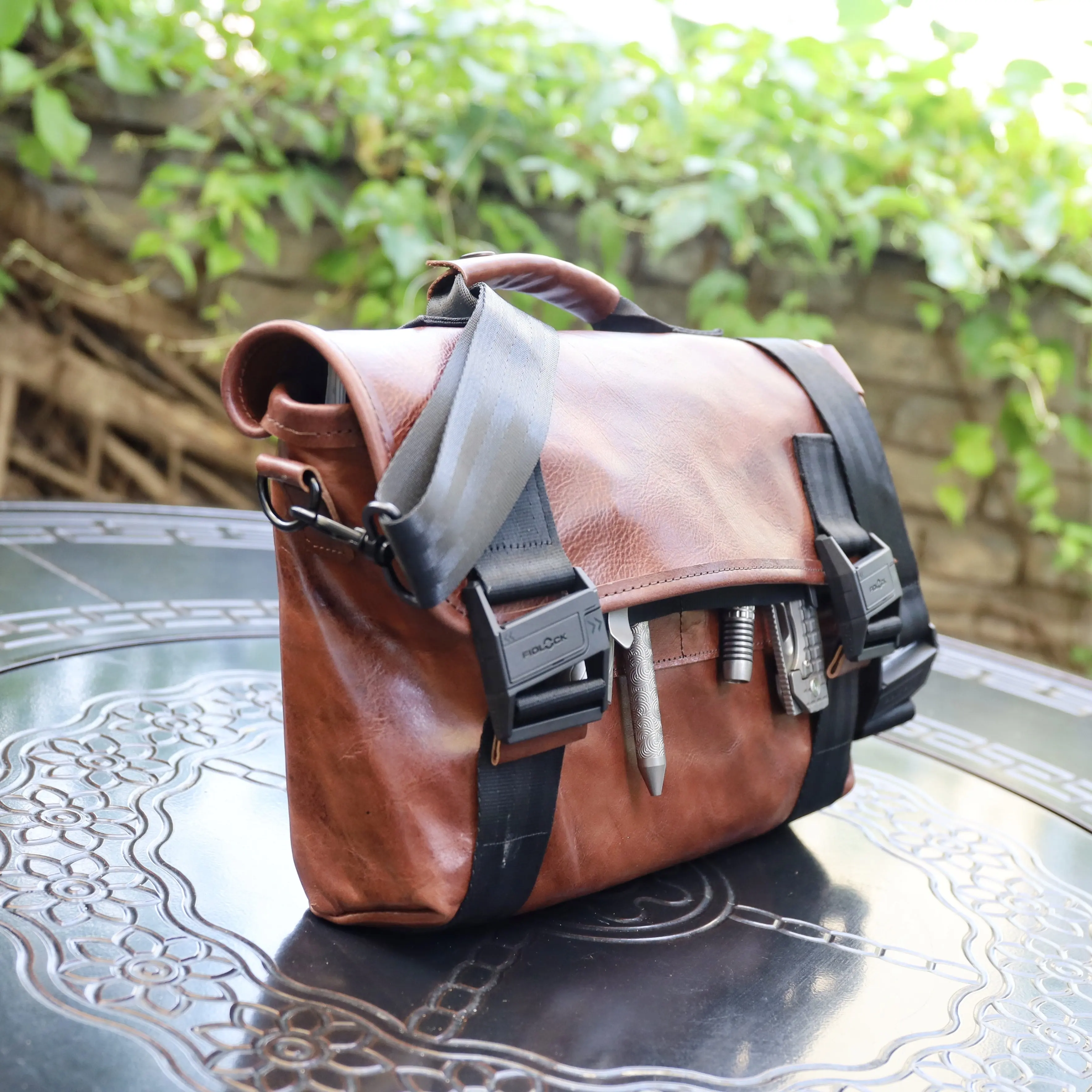 

Портативная кожаная сумка EDC в ретро-стиле из телячьей кожи для хранения инструментов для кемпинга и походов