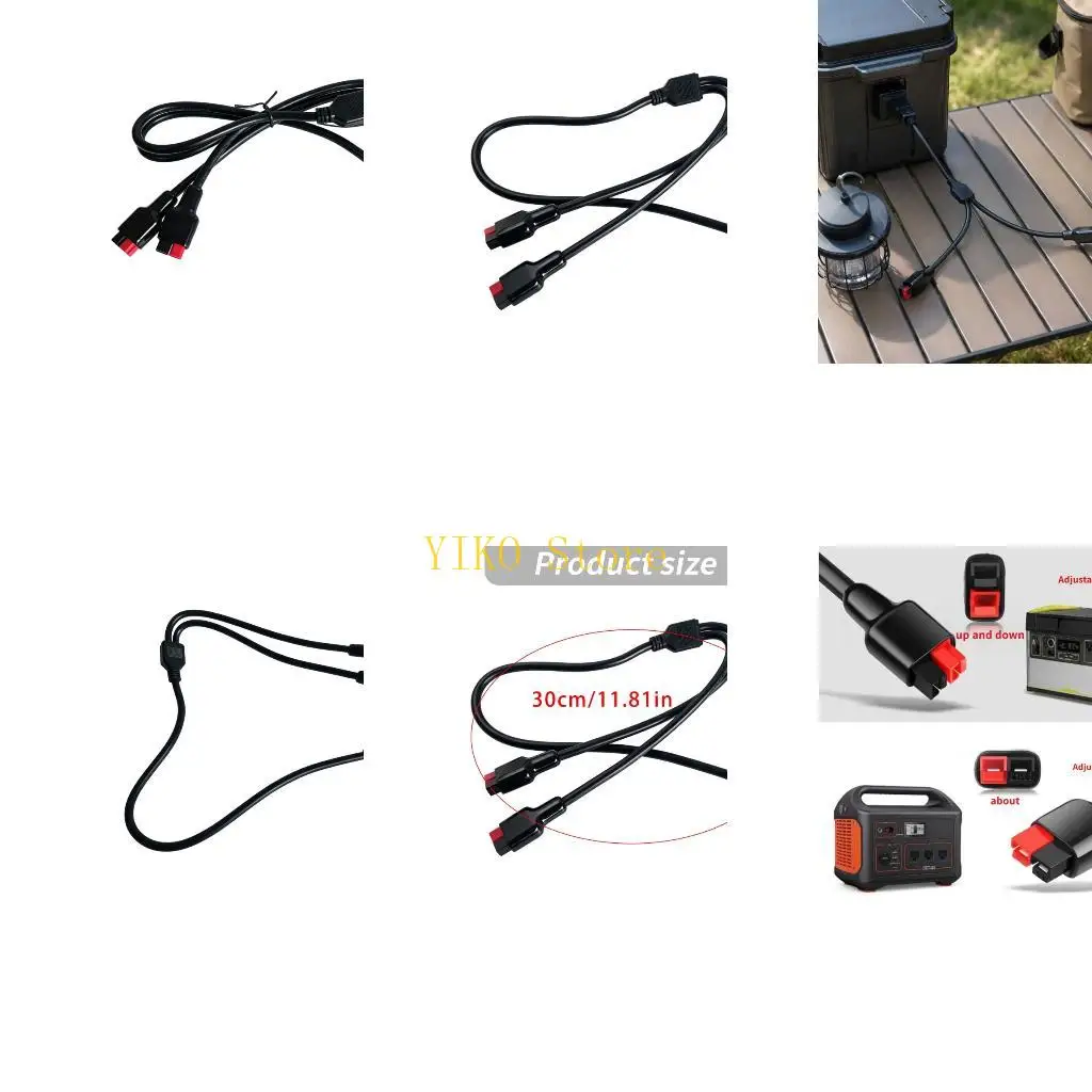 K32C Three-End Split Wire Cable for Battery Pack Charging and Branch Use