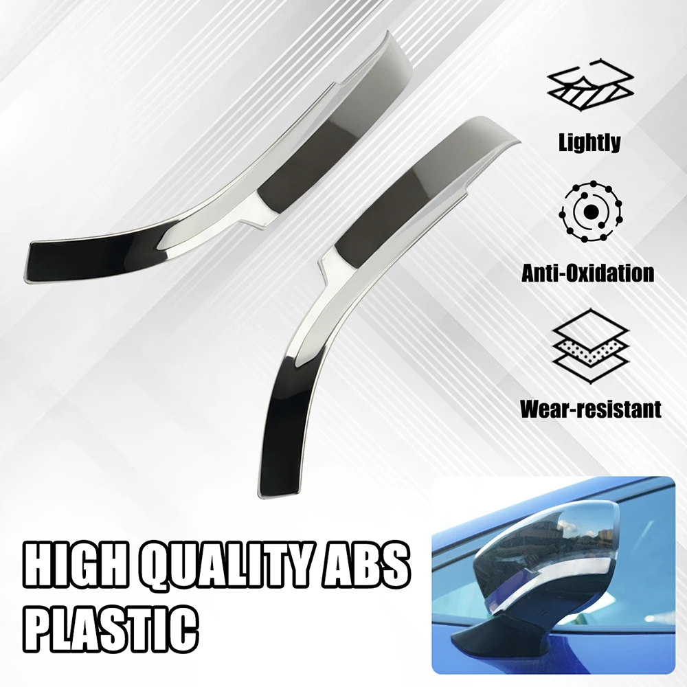 

2pcs For 2024 Subaru Crosstrek Retrofitting Decorative Strip Of Rearview Mirror With Electroplating Decorative Strip