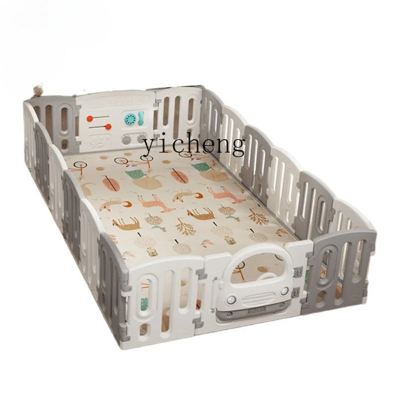 

Tqh автомобильный игровой забор, защитная решетка для детской гостиной, интерьер дома, пол, детский коврик для скалолазания, детский забор