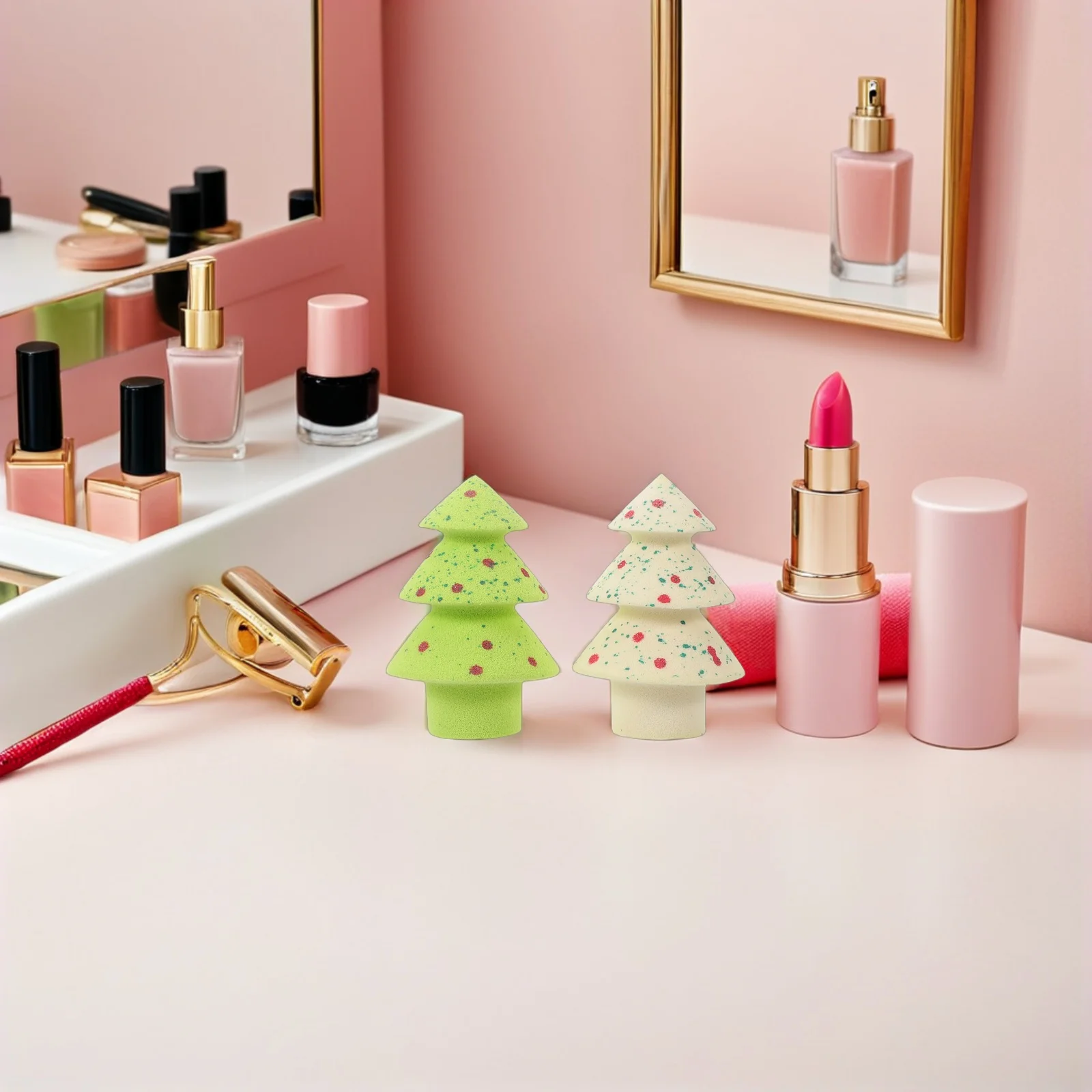 1Set Weihnachten Make-Up Schwamm Puff Weiche Nicht Latex Star Ball Erweiterung Foundation Mixer für Gesicht Pulver Anwendung