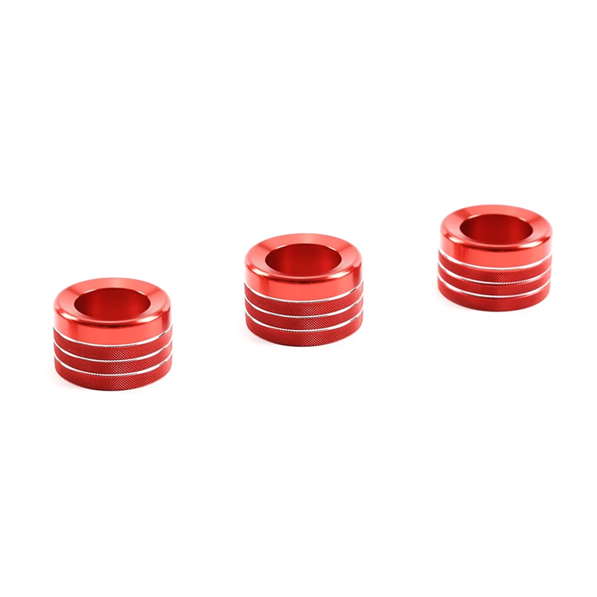 Air Conditioner Knob Audio Volume Tune Button Trim Cover Ring for BMW X5 E70 E71 2008-2013 Red