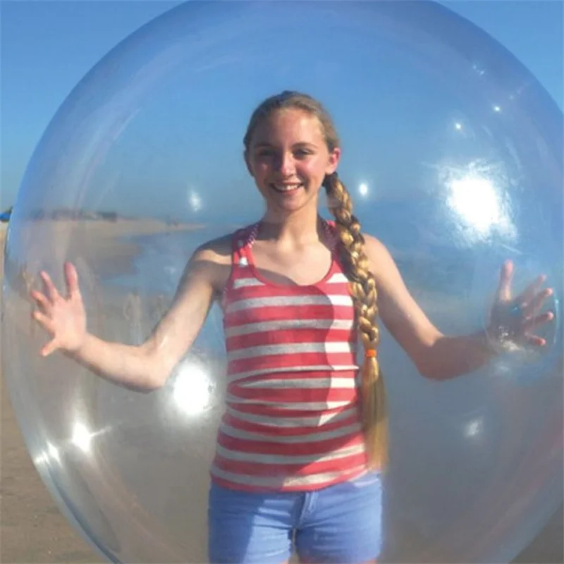 40/120CM Fun Summer Transparent Inflatable Ball Balloon Outdoor Toys Soft Air Water Filled Bubble Party Reusable Kid Game Gift