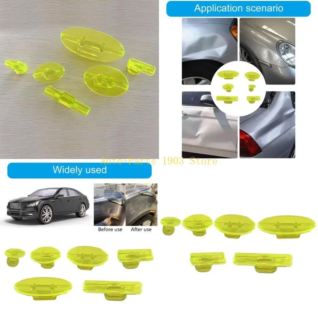 

E21C 6pcs Clear Auto Dent Repair Tabs вкладки для удаления вмятины для быстрого восстановления кузова автомобиля