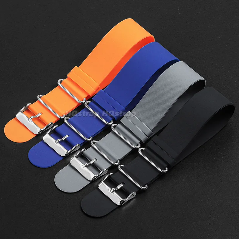 Силиконовый ремешок для часов 18 мм 20 мм 22 мм резиновый мягкий спортивный удобный браслет для Omega для браслета Seiko водонепроницаемые ремешки для часов