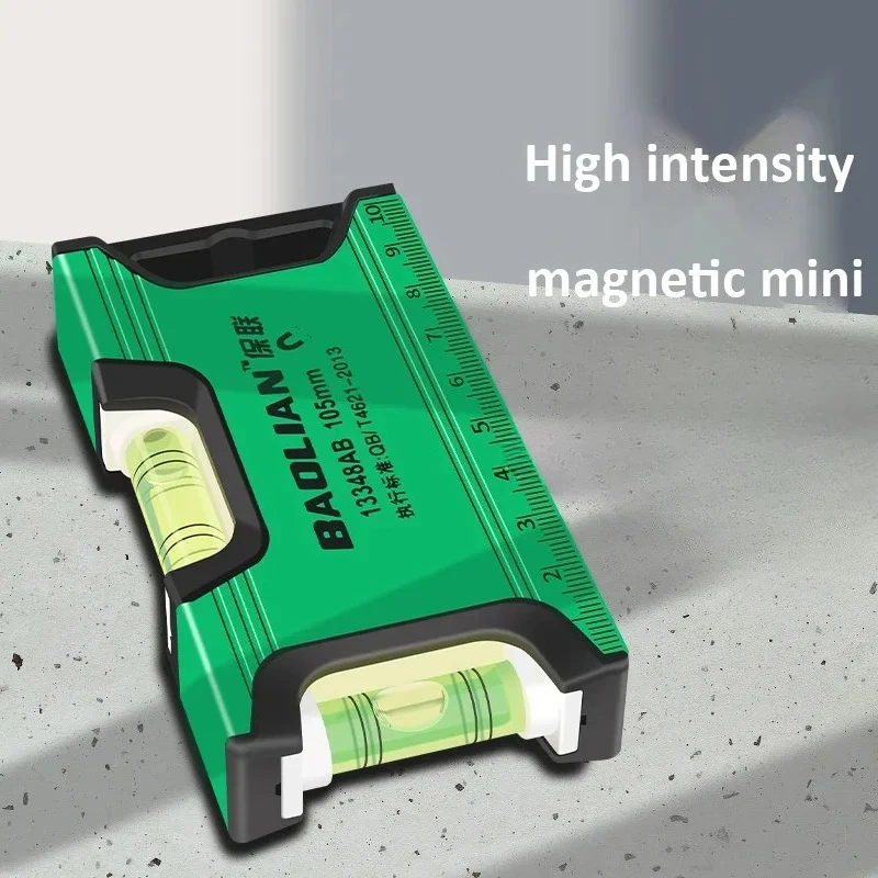 100-200MM Mini Bubble Levels Magnetic Pocket Level Gradienter Bubble Level High Precision Aluminum Construction Leveling Tool