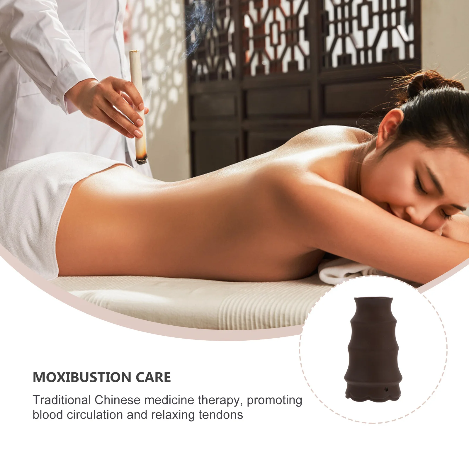 

Скребковый массажер для тела Moxa Cone Burning Tool Черная многофункциональная горелка-карандаш