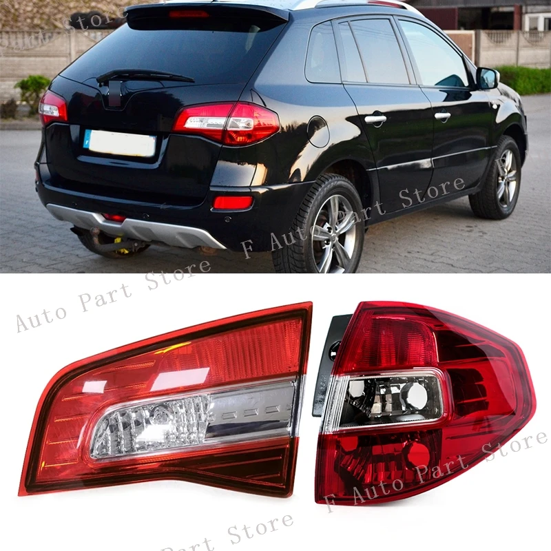 

For Renault Koleos 2008-2014 Rear Bumper Tail Light Taillamp Brake Stop Reverse Lamp No Bulb 26555JY00 26550JY00 26550JY05A