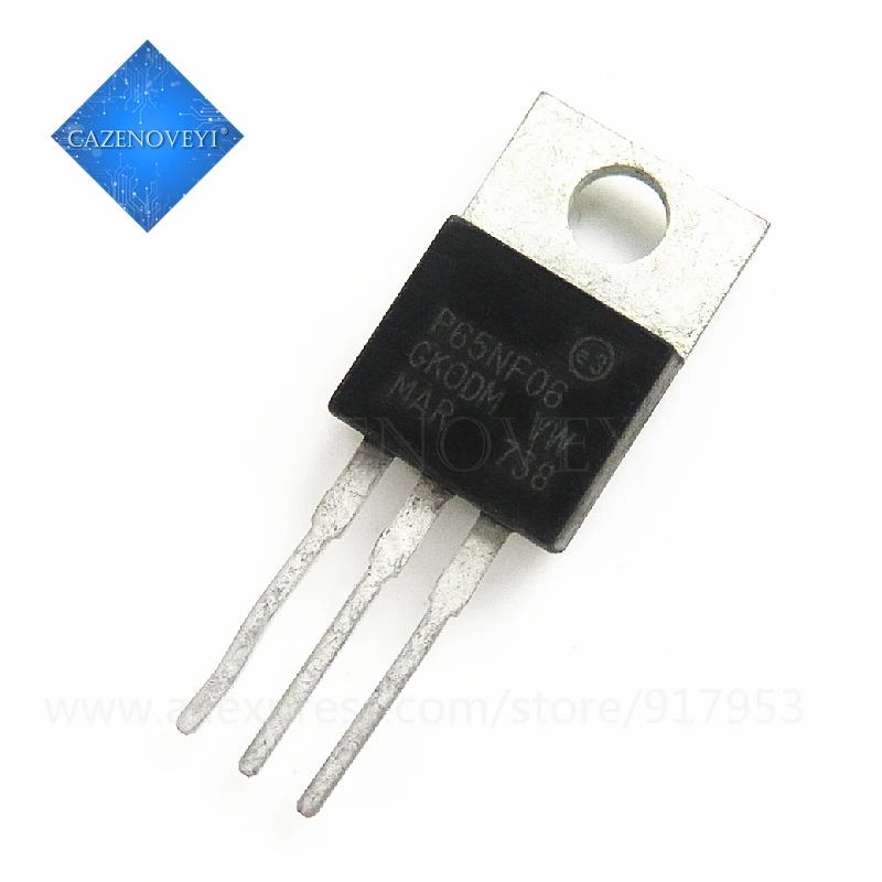 10pcs/lot STP65NF06 P65NF06 65NF06 60V 60A N-CH TO-220 In Stock