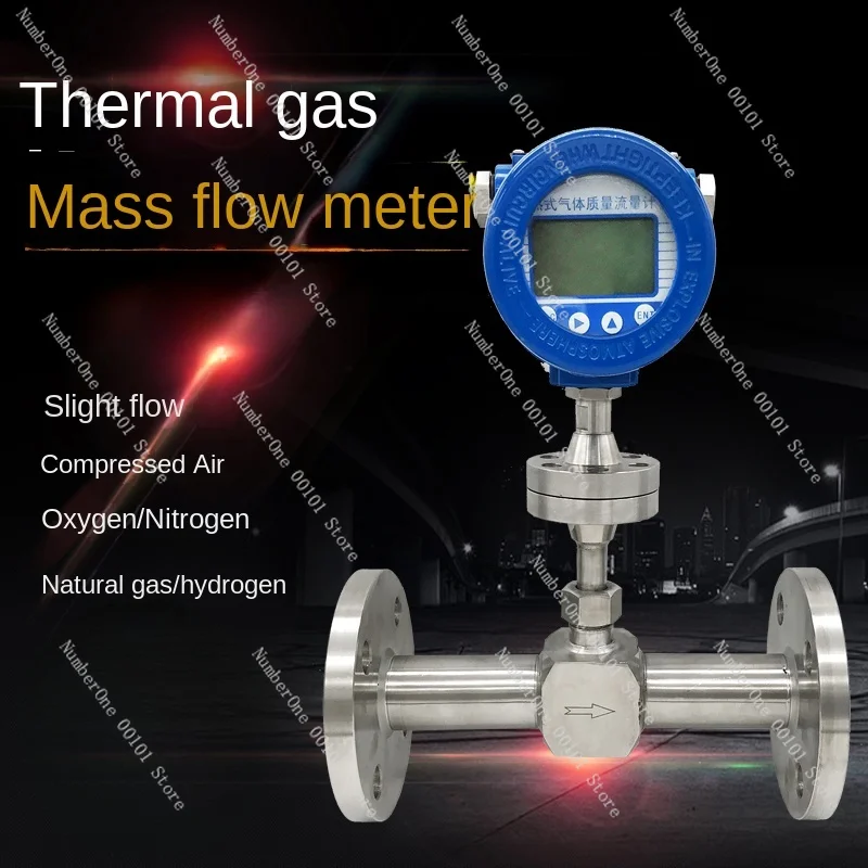 Thermal Gas Mass and Flow Meter, Plug-in Duct Type Air, Natural Gas Hydrogen, Liquefied Gas Flowmeter