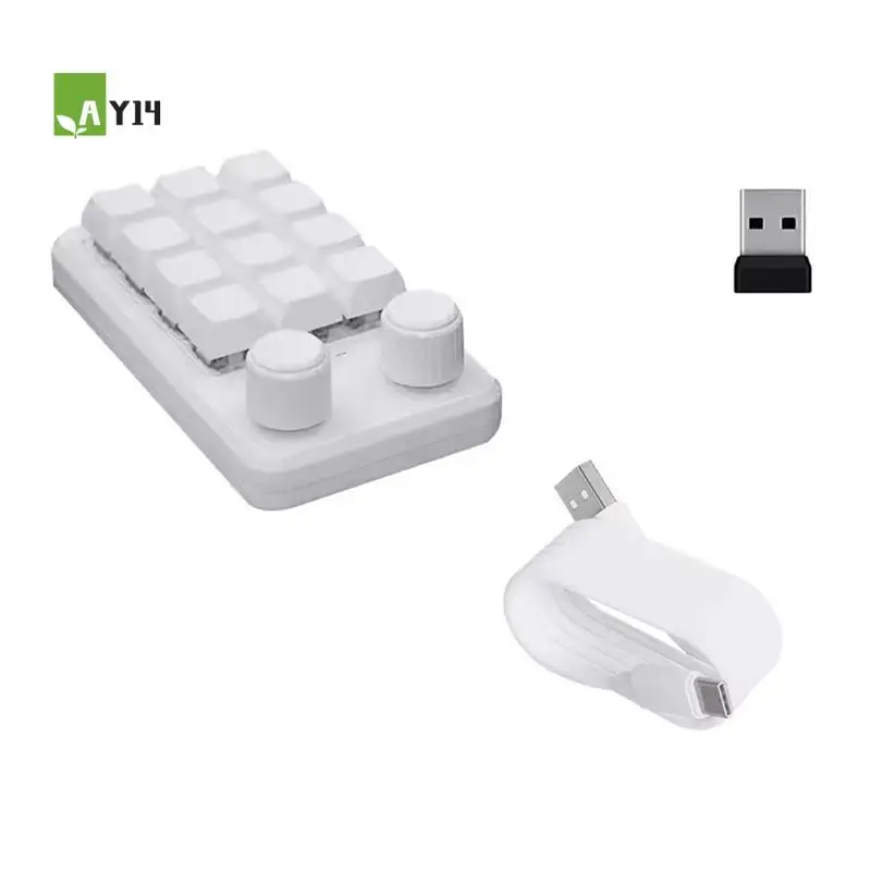 

AY14 -Programming Macro Custom Keyboard RGB Copy Paste Mini Game Mechanical Hotswap Macropad