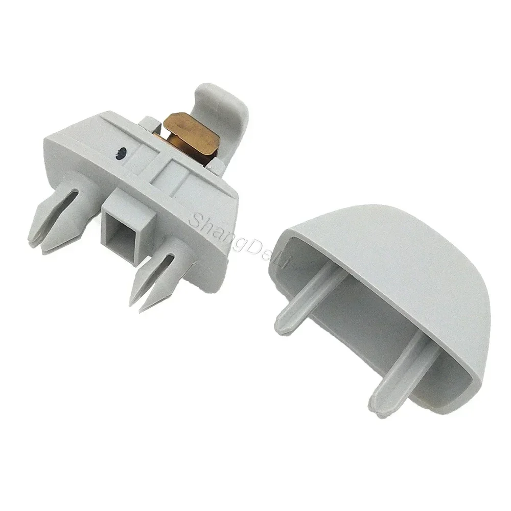 Enganches para viseras parasol interior sol visera Clip de gancho soporte para VW Passat B7 Polo para Skoda Rapid 2012 a 2015