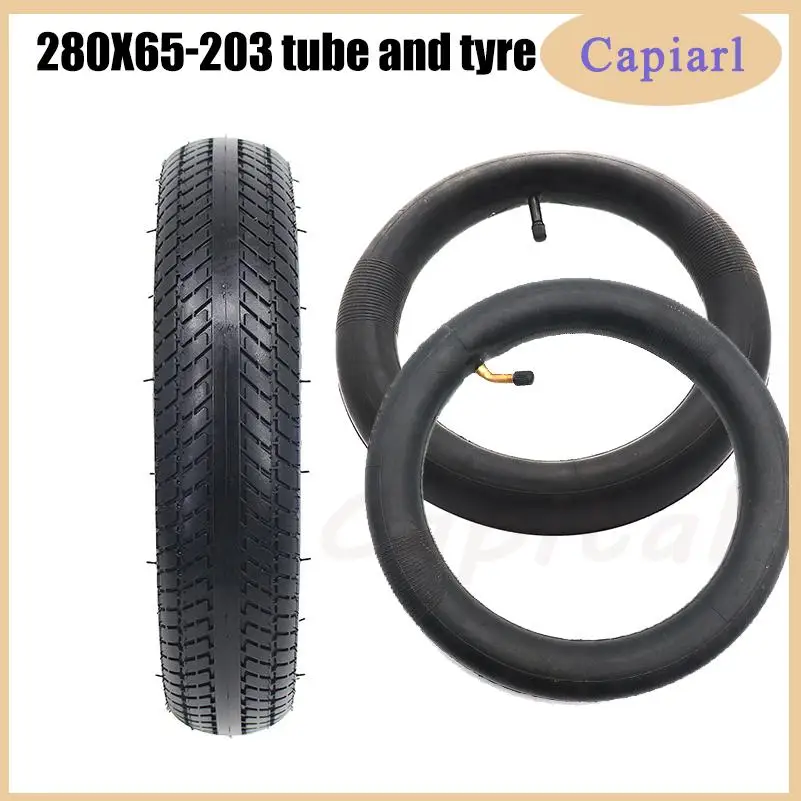 280x65-203 Pneumatic Tire Inner Tube Outer Tyre 12 inch for Children\'s Bicycle Trolley Baby Stroller Handcart Wheels Parts