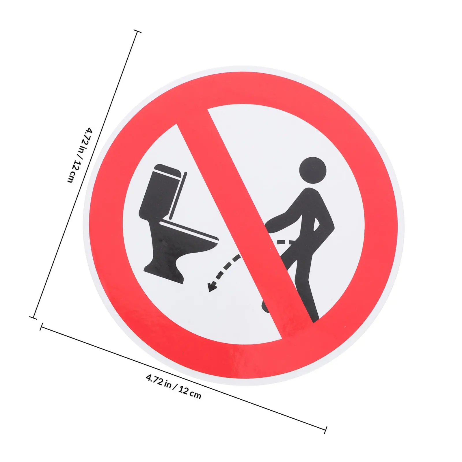 8Pcs Toilet Target Aim Stickers Restroom Pee Reminder Waterproof PVC Stickers for Bathroom Toilet Training Pee Sticker