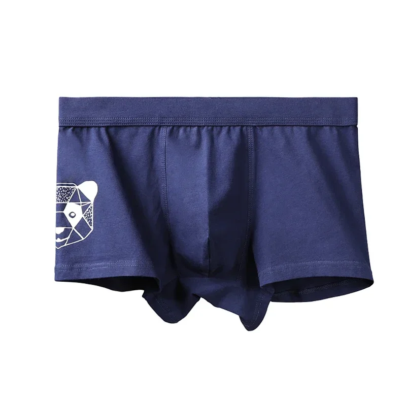 

1pc Men's underwear Men's cotton boxers Boxers Summer thin breathable sports men's stylish flat feet men's shorts head