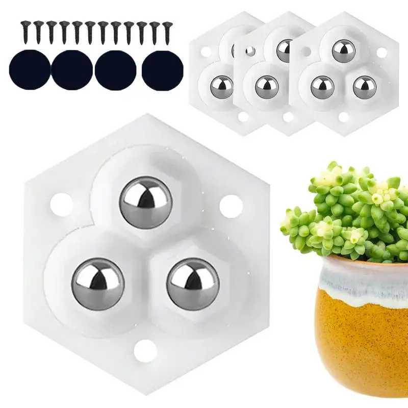 Paste Universal Wheel Adhesive Paste Swivel Casters For Household Furniture Household Pasted Furniture Silent Load Bearing