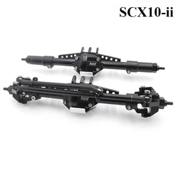 Simulation Model Car Metal Front Rear One-piece Axle Tube Axle for 1/10 RC Crawler Car Axial Scx10ii 90046 90060 Upgraded Parts