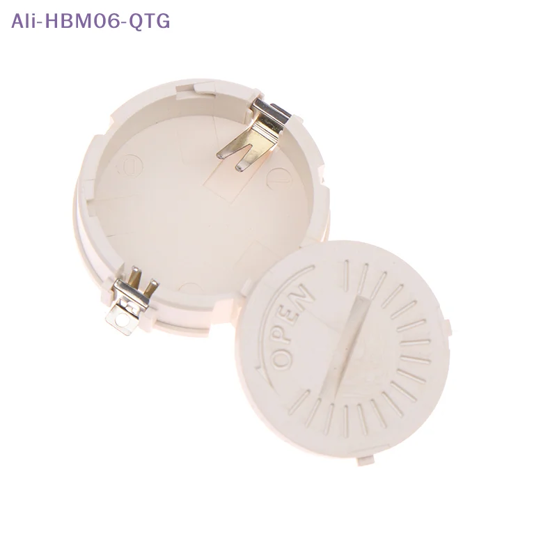 [New] 1Pc SMD CR2450 Coin Cell Holder With Cover 2 Pins BS-2450-4 For Button Cell Coin Holder Socket High Quality
