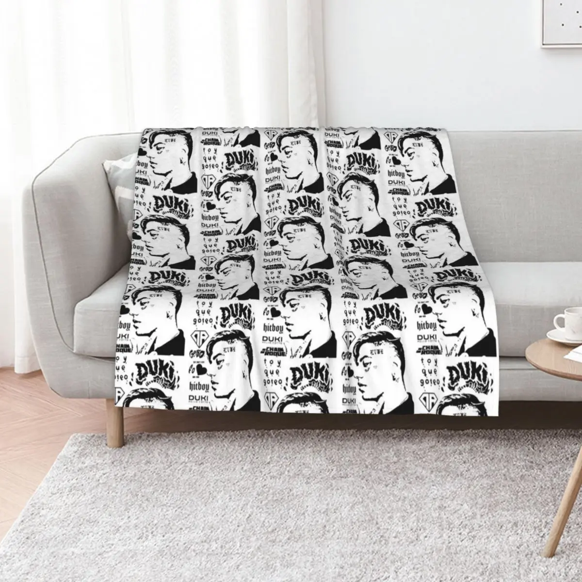 

duki, trap, rap, rockstar, music, lit killah, khea, argentina, nicki nicole Throw Blanket funny gift Single Blankets