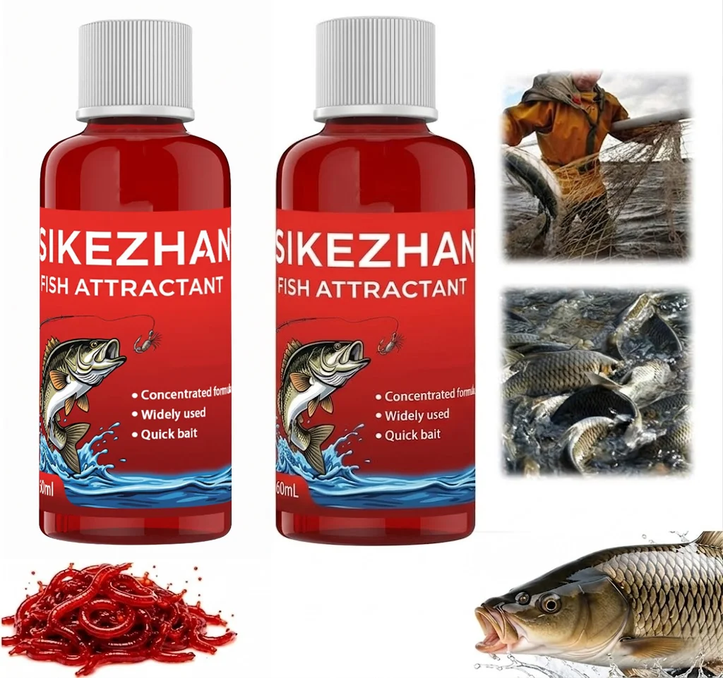 Liquide de sang d'insectes et attractif concentré pour poissons (formule de sang d'insectes à action rapide) qui améliore la senteur et augmente le taux de morsures des poissons.