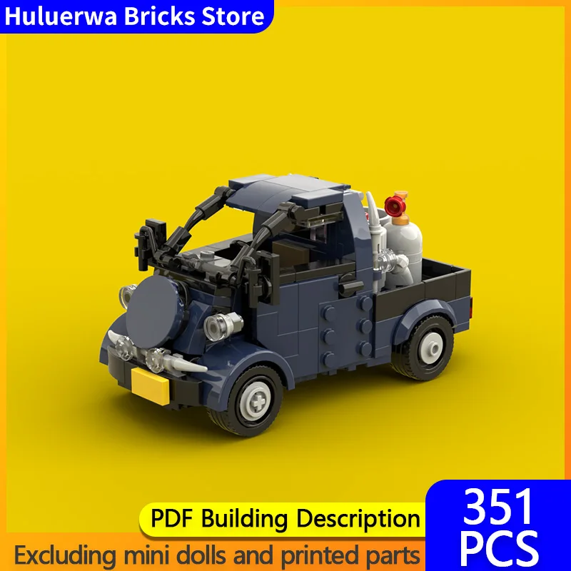 

Модель скоростного гоночного автомобиля MOC, строительные кирпичи Midget II K100P, пикап, модульная технология, детские праздничные подарки, сборные игрушки