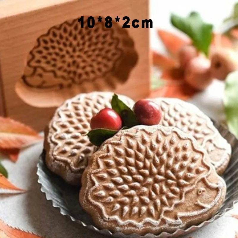 Cookie Molds for Baking Wooden Cookie Cutter 3D Gingerbread Cookies Moulds Press Cake Embossing Pumkin Bakery Gadgets Stamps