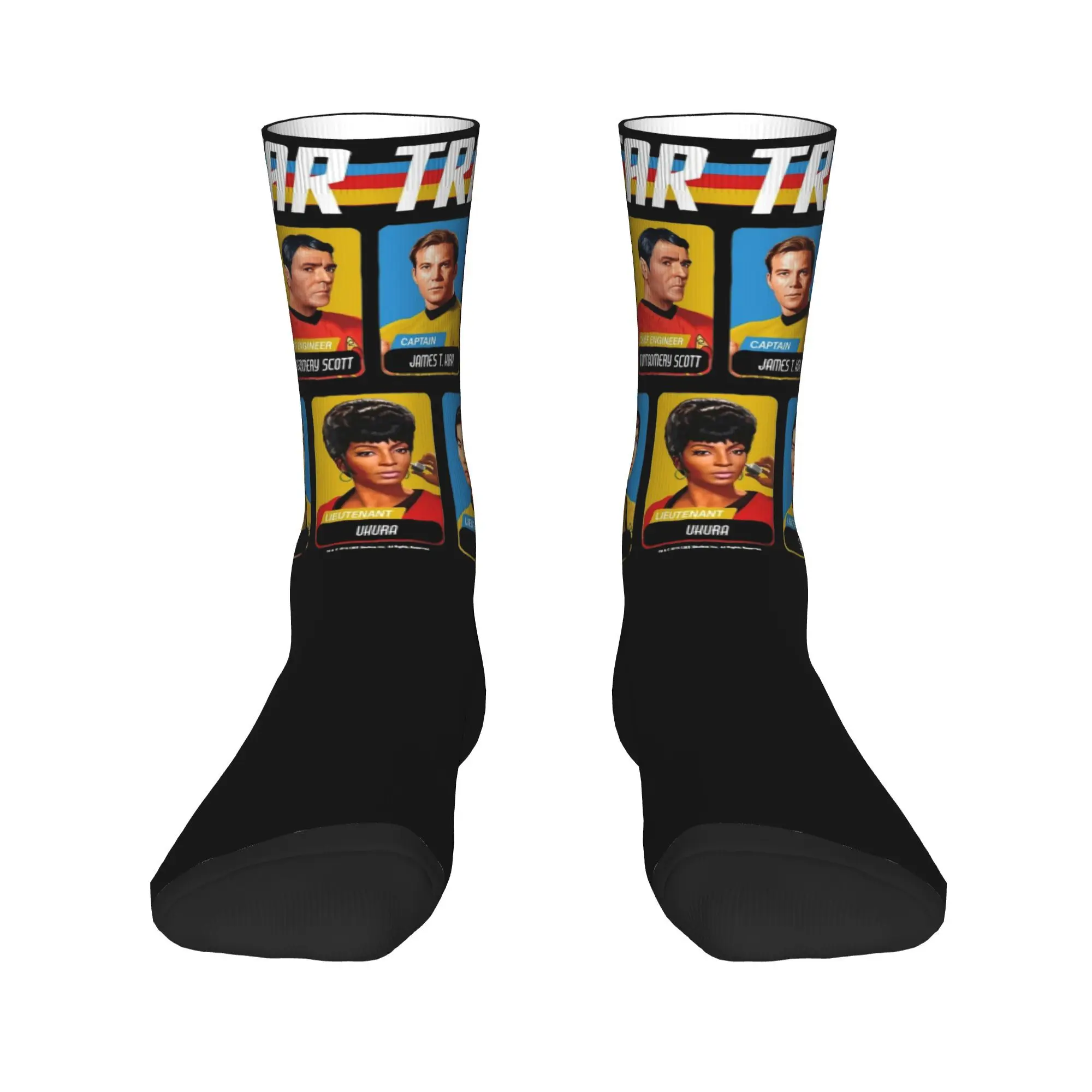 Stars Treks Original Series Retro Full Color Socks Accessories For Men Women Funny Movie Warm Socks Cozy Birthday Present