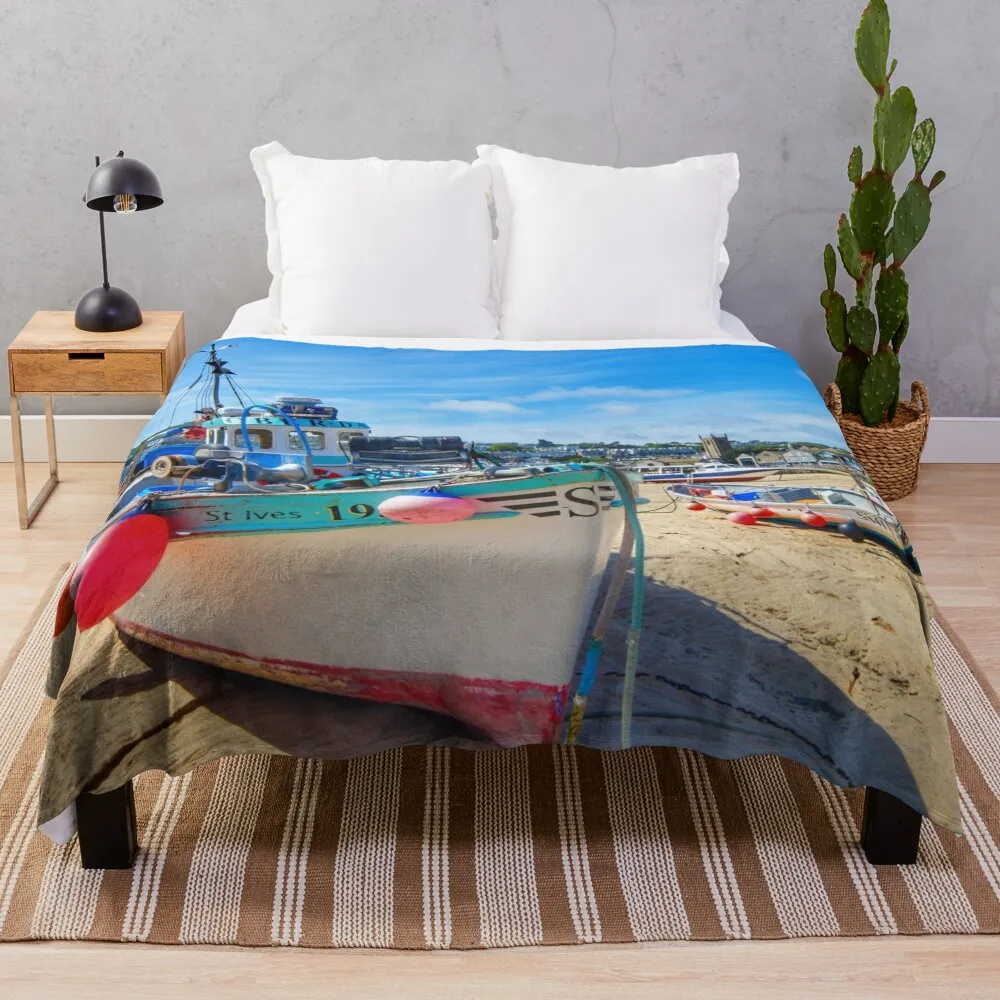

Одеяло St Ives Cornwall, лохматое одеяло для диванов, одинарные одеяла