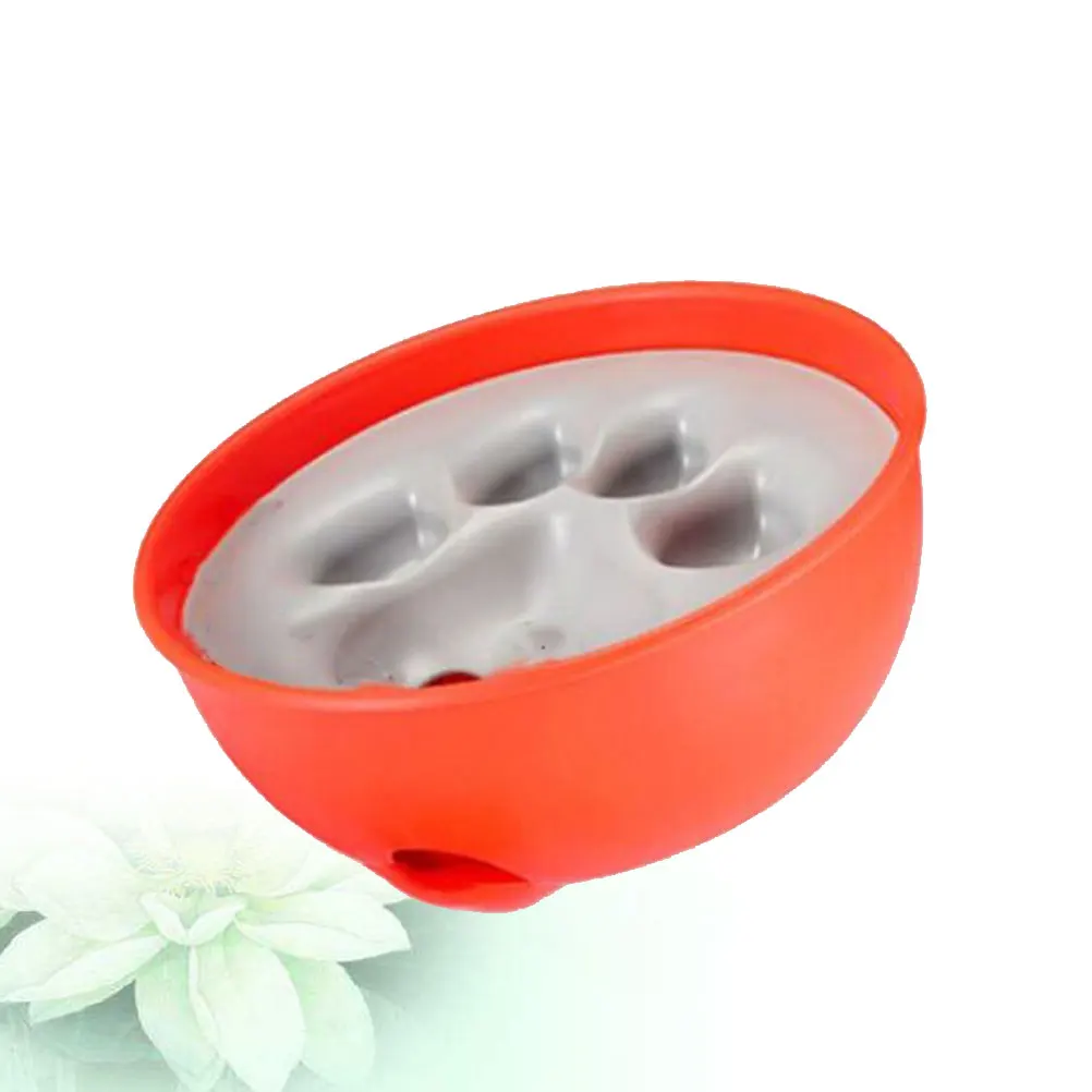 

1pc Eco-Friendly Slow Eating Feeder Anti-Slip Dog Bowl Puppy Cat Food Control Obesity Lightweight Travel Orange Pet Slow Bowl