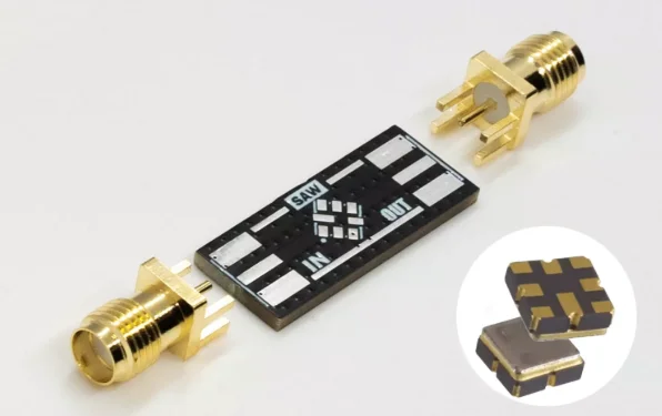 SAW Bandpass Filter Test Board 3.8mm 8P SMD RF Empty PCB Evaluation Board for Acoustic Wave Filter Testing