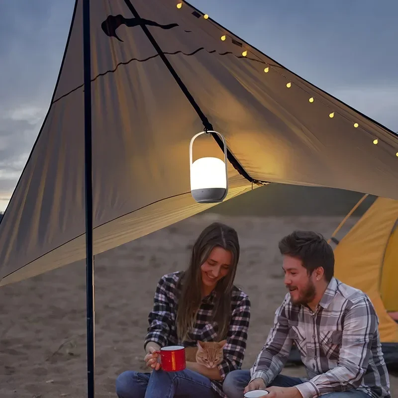 Luz Noturna Portátil com Controle Remoto, RGB, Colorido, Portátil, Alimentação, Ao Ar Livre, Camping