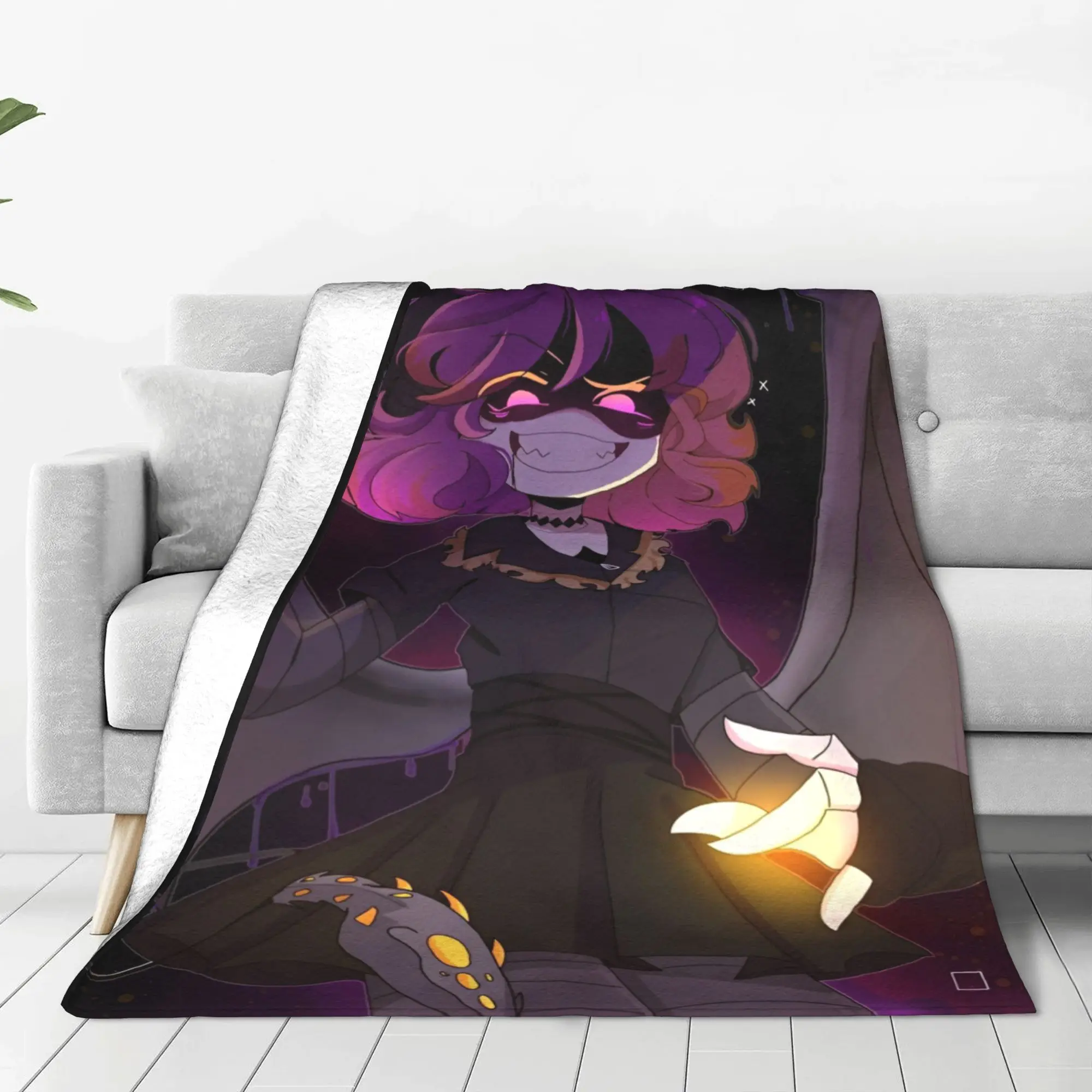 Murder Drones Flannel Throw Blankets Uzi Doorman Blankets for Bed Car Super Warm Bed Rug