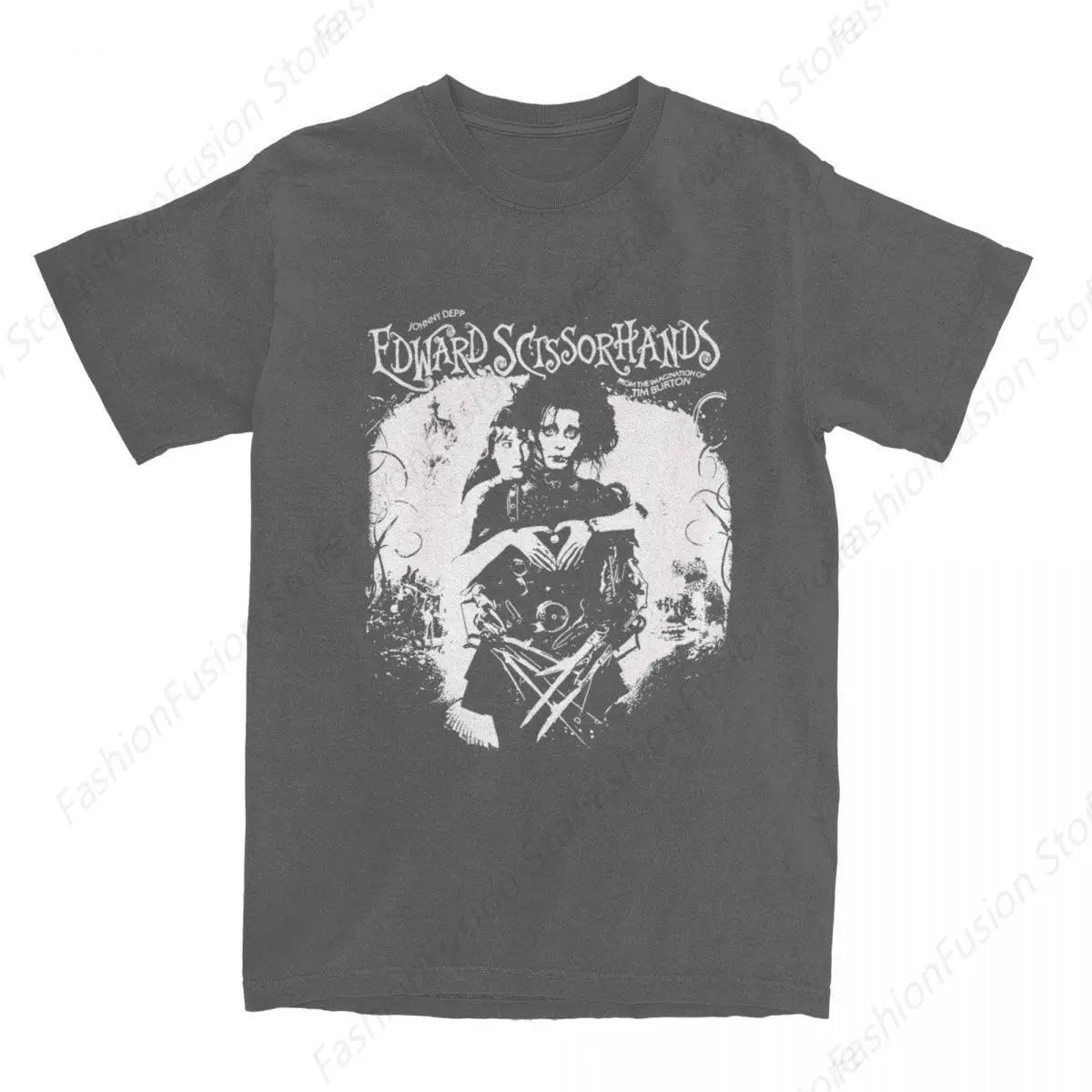 Classic Edward Scissorhands Tshirt Fashion Cotton Shirt Men Clothing Funny Graphic T Shirts All Seasons for Casual Daily Outdoor