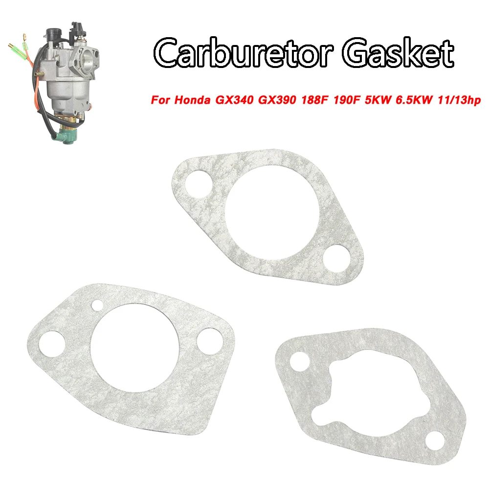 1 SET For GX340 GX390 188F 190F 5KW 6.5KW 11/13hp Engine Motor Generator Parts Carburetor Intake Gasket