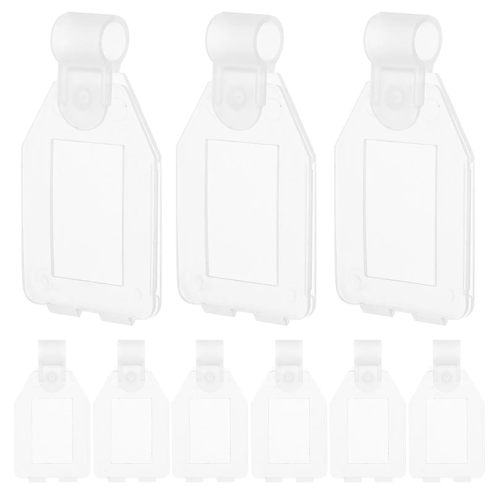 

20 шт. держателей ценников, прочные пластиковые подставки для демонстрации ценников в розничных магазинах, легко устанавливаются и снимаются без использования инструментов