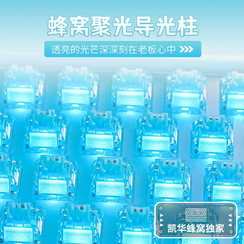 ‌Kailh Ainbell Ocean Heart Silent Switch Mechanical Keyboard Hot-Swappable Soft Feel Custom Switch