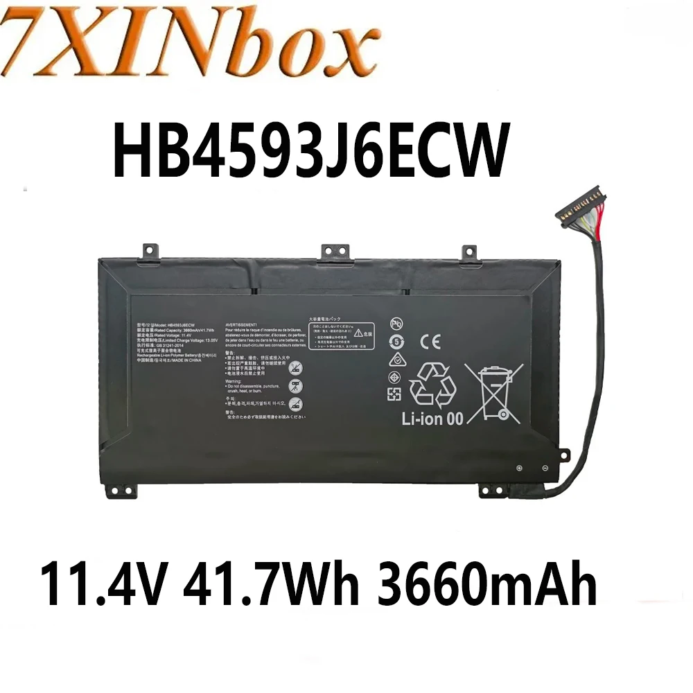 7XINbox 11.4V 3660mAh HB4593J6ECW Original Laptop Battery For Huawei MateBook 13 WRT-W19 WX9 W29 i7 HN-W19L Notebook Computer