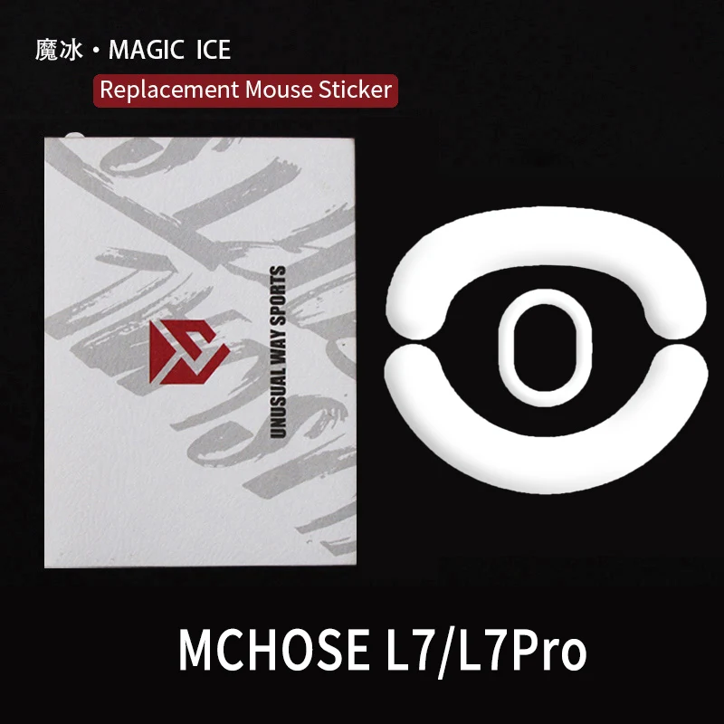 UnusualWaySports Mouse Skates Feet Mchose L7 Pro Cambered Surface PTFE Anti Collapse Magic Ice Pink Black Silver Fox