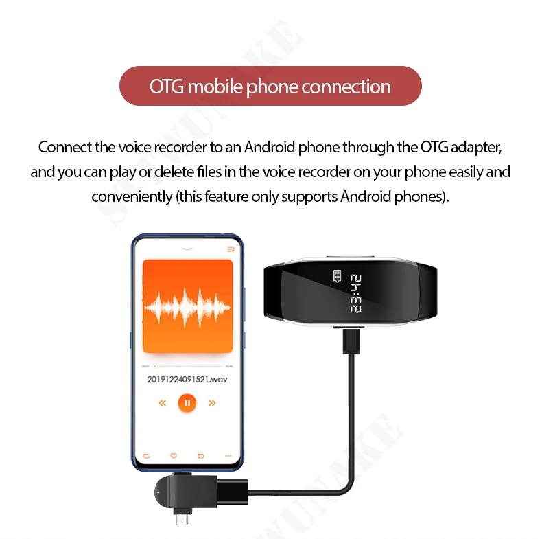 versteckt Spion 1080P HD DV Professionelle Mini-Kamera-Uhr Digitaler Sprach- und Videorekorder Armband-Diktiergerät Kleiner Mikro-Soundrekorder für Zuhause – Detail 3