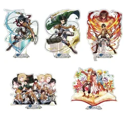 Hot Anime Attack on Titan Acrylic Stand Model Figure Cosplay Plate Holder Topper Birthday Fans Christmas Desk Decor Plate Gift