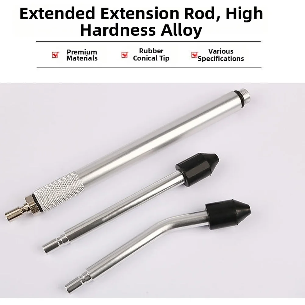 For Car Cylinder Compression Tester Kit 11 pcs with 190mm Extension Rod 450mm Hose 0-300 PSI 0-20 BAR Alloy Gauge