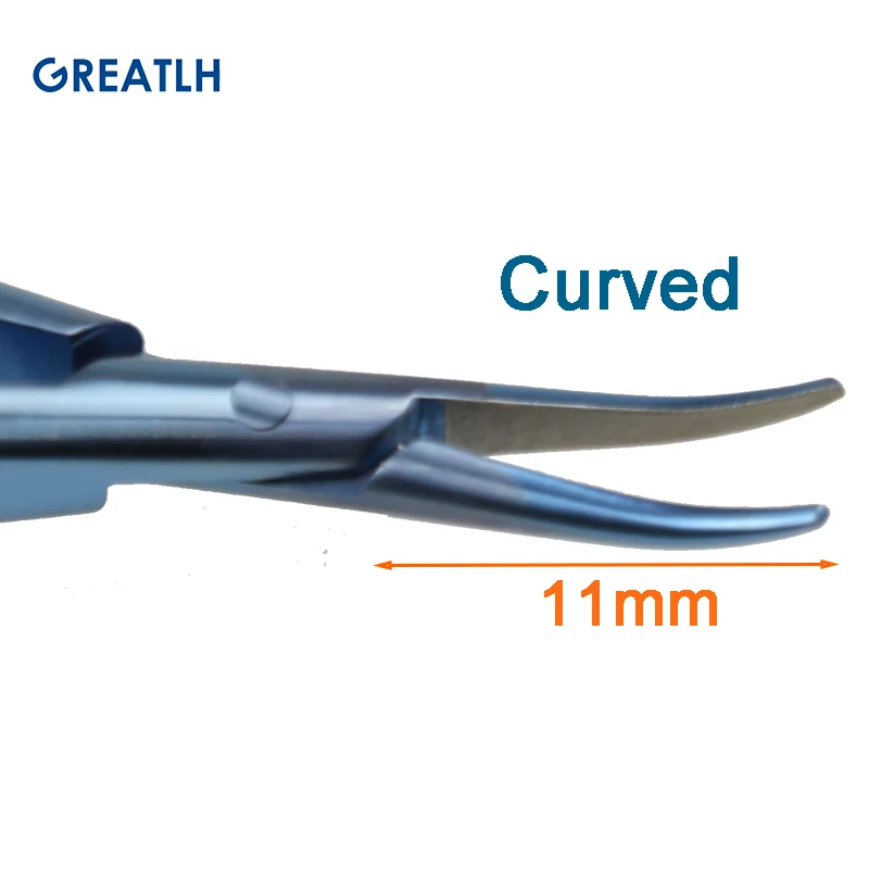 Titanium Alloy Autoclavable Needle Holder Flat Handle Without Lock Ophthalmic Eye Surgical Instrument