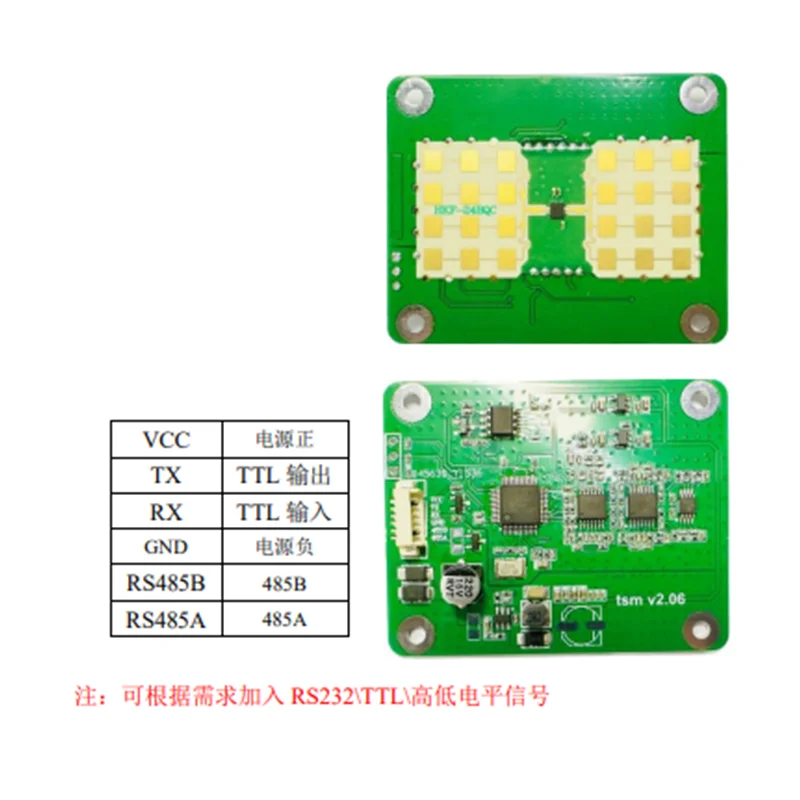 24G Ranging Radar Sensor Speed Sensing Module for Measuring Vehicle Flow Microwave Radar Module