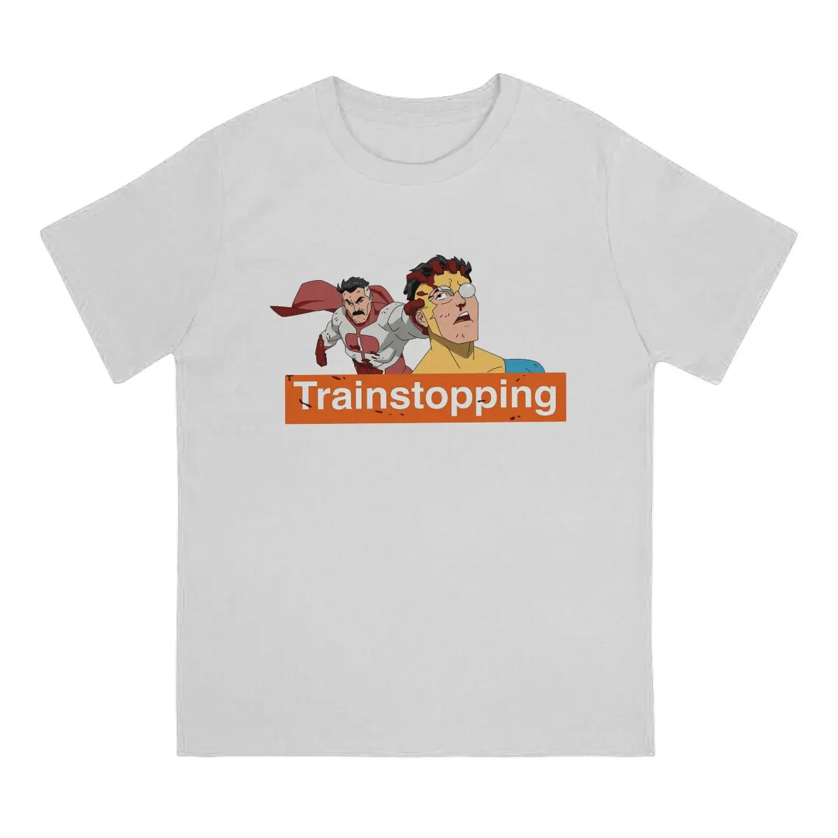 Invincible Trainstopping Tshirt Homme Men's Clothing Blusas T Shirt For Men