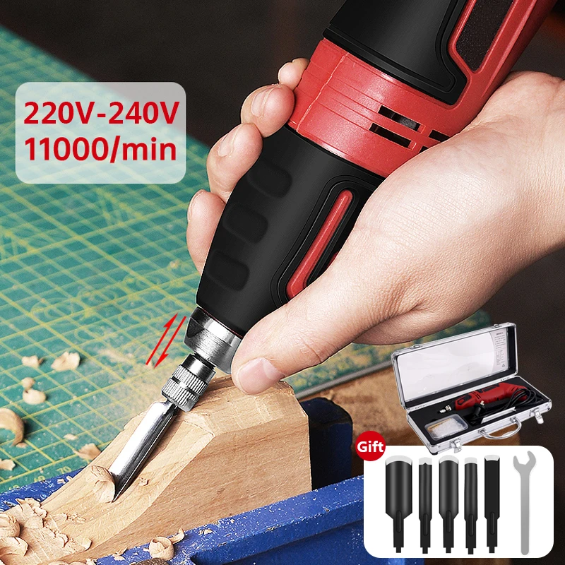 

60W Woodworking Engraving Machine Electric Carving Knife Bonsai Stump Repair Small Carved Diy Electrical Tools With Box 220V